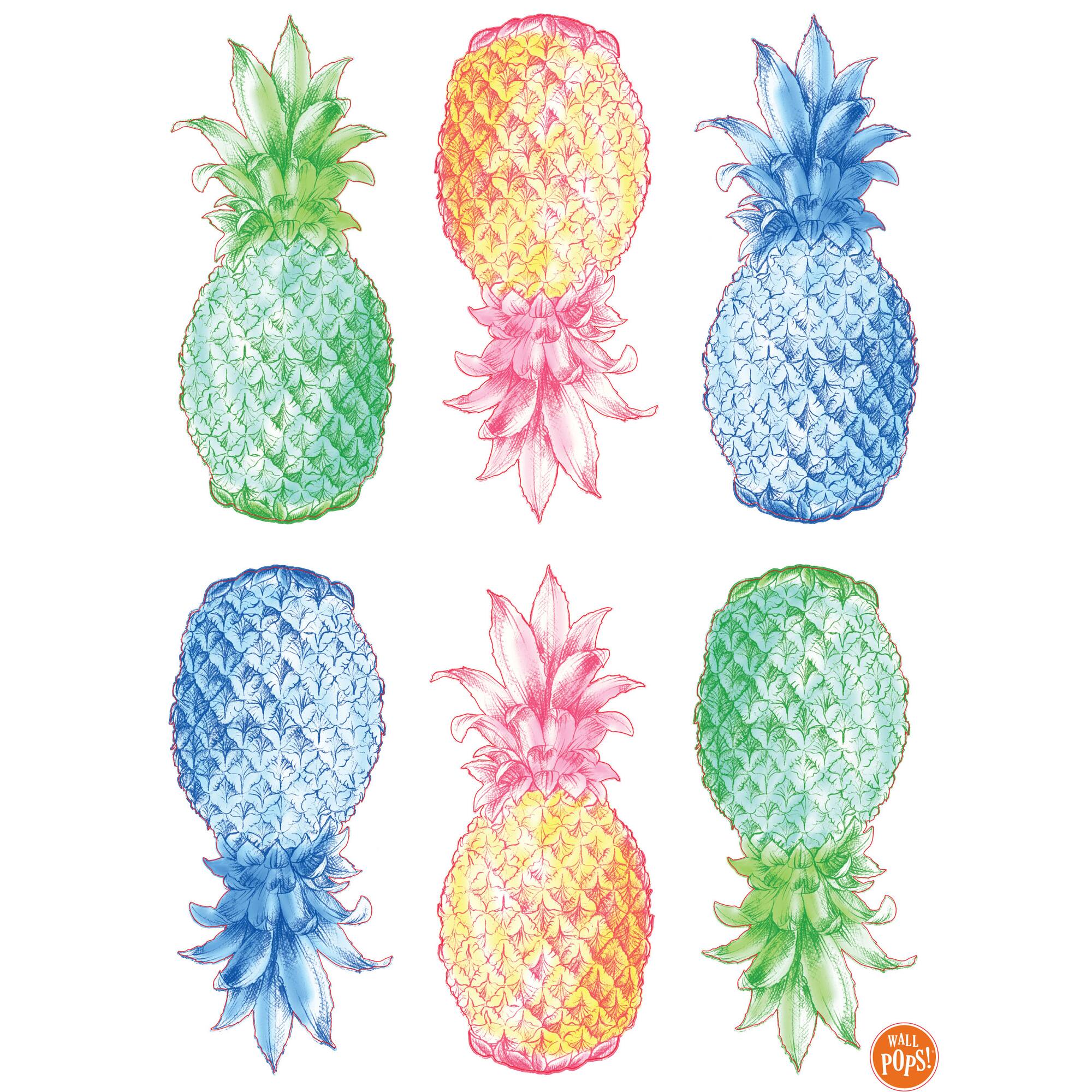 WallPops Pop Pineapples Wall Art Kit